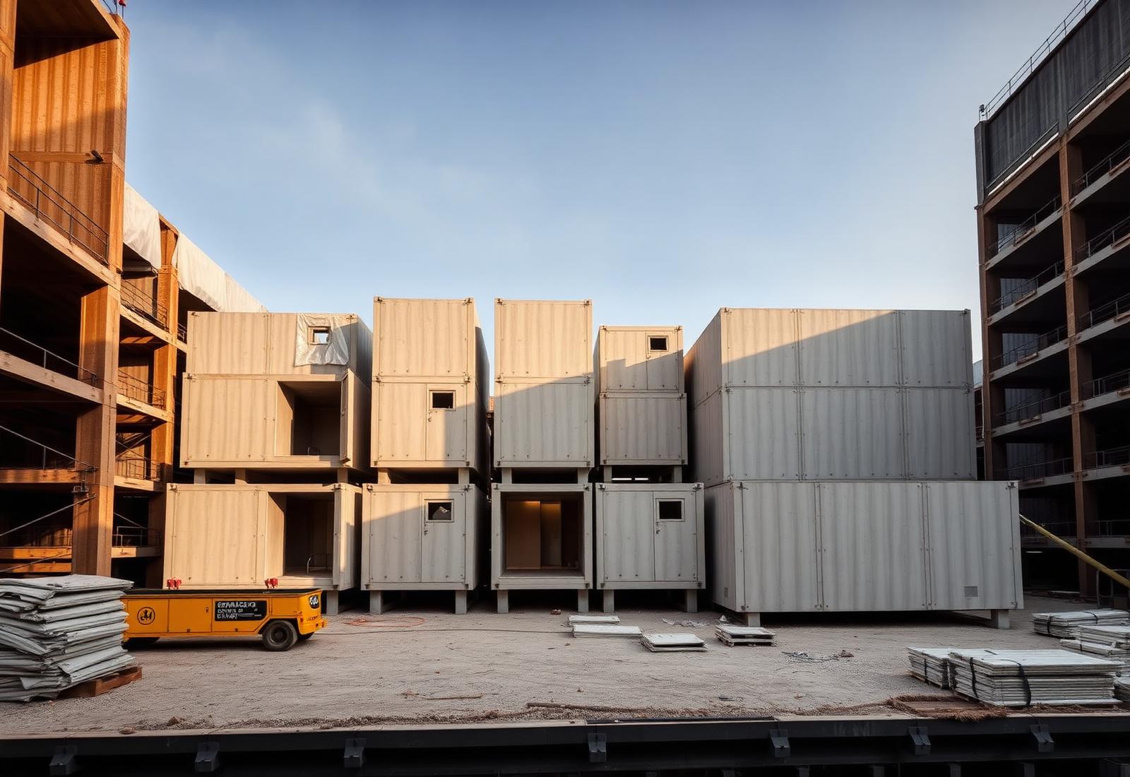 Modular construction site at scale